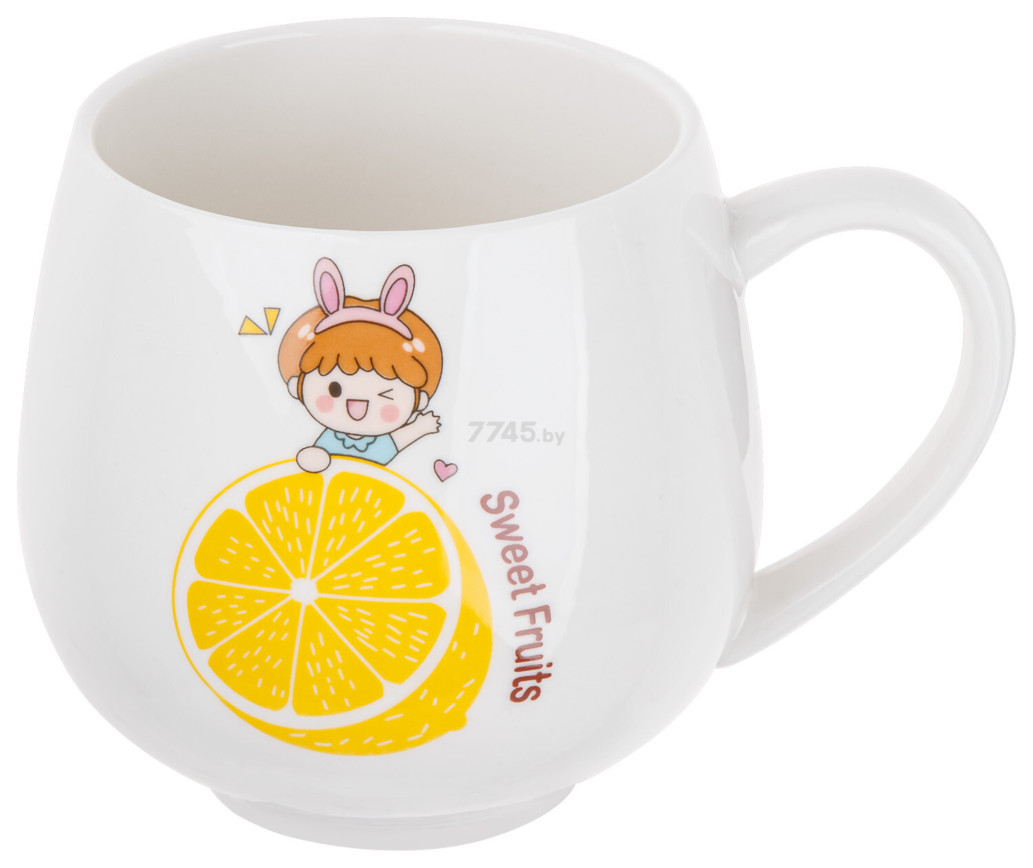Кружка керамическая PERFECTO LINEA Sweet fruits лимон 350 мл (17-300111)