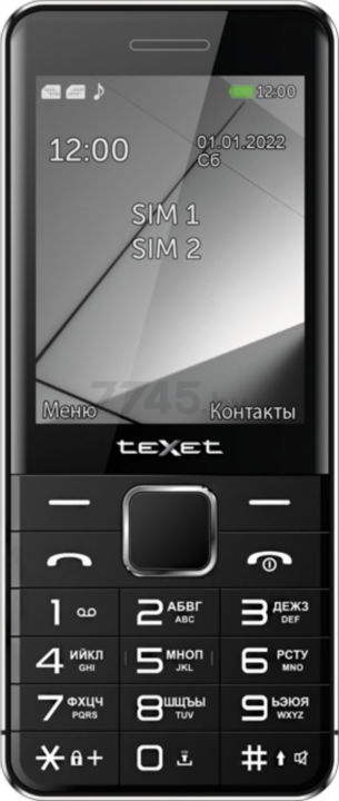 Мобильный телефон TEXET TM-425 Black - Фото 2