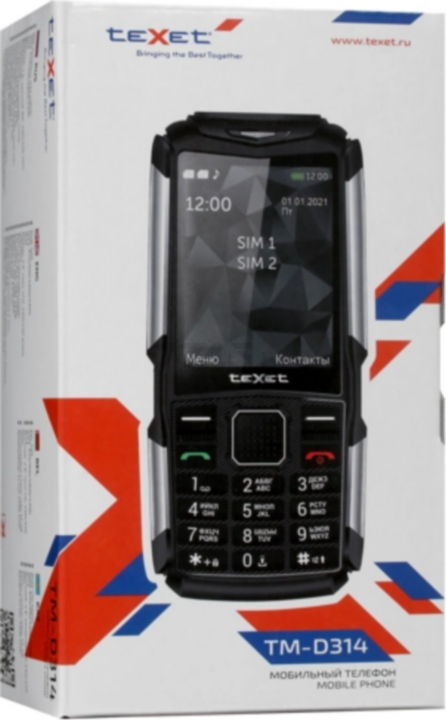 Мобильный телефон TEXET TM-D314 Black - Фото 13