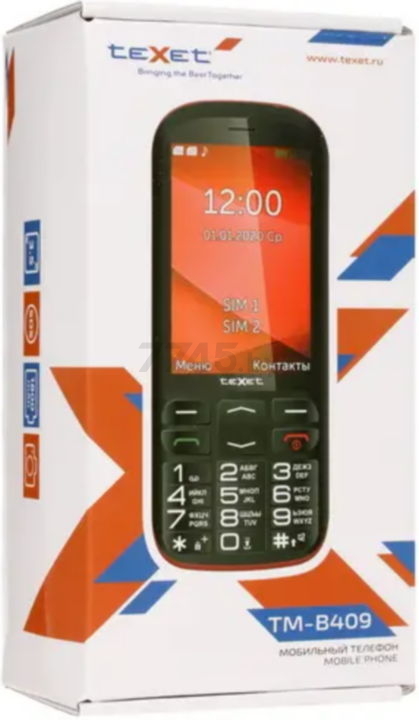 Мобильный телефон TEXET TM-B409 Black/Red - Фото 12