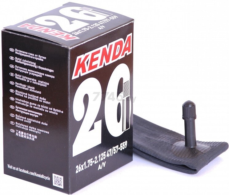 Камера для велосипеда 26"x2,125"/2,35" KENDA (RR12320)