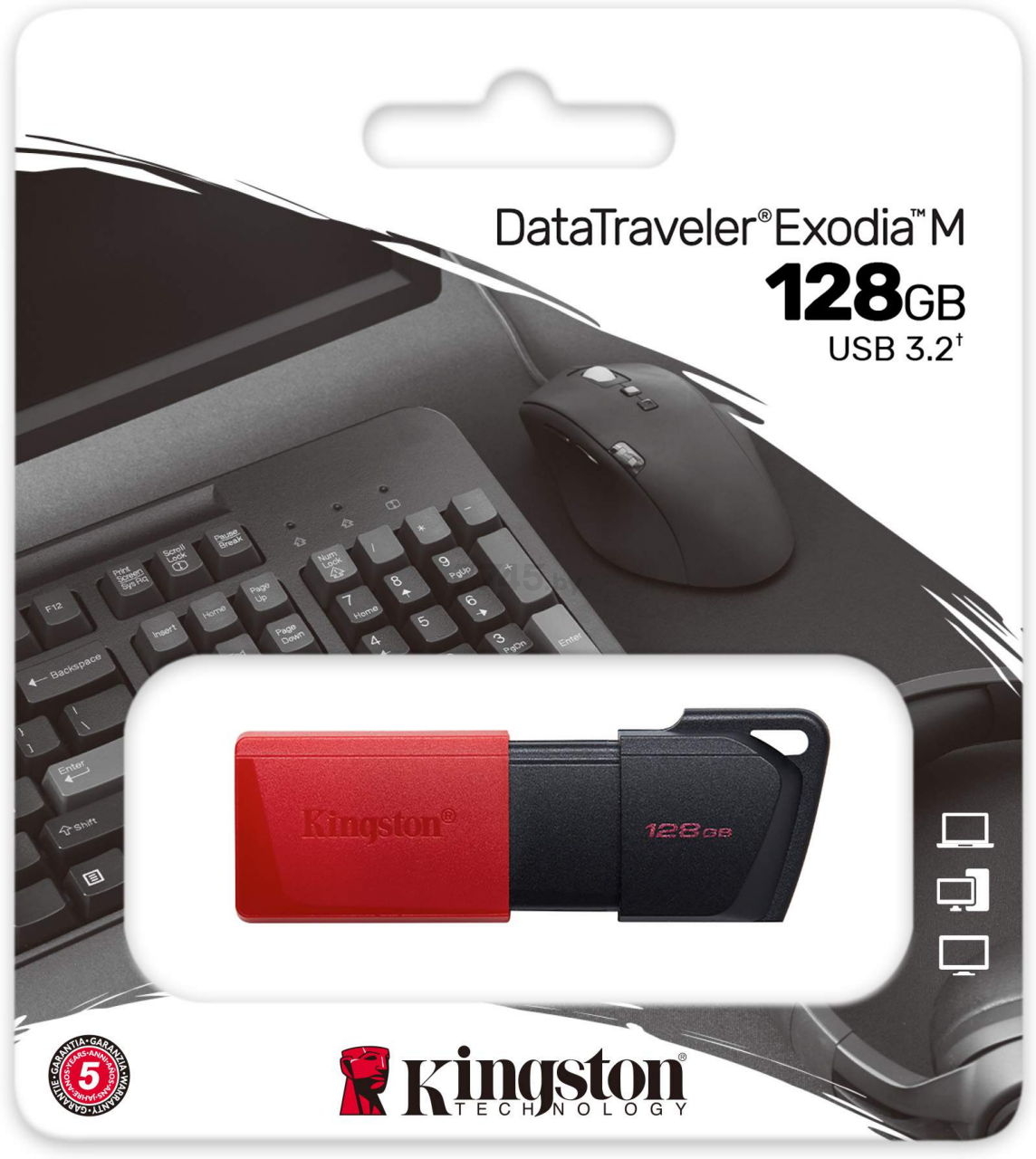 USB-флешка 128 Гб KINGSTON DataTraveler Exodia M (DTXM/128GB) - Фото 3