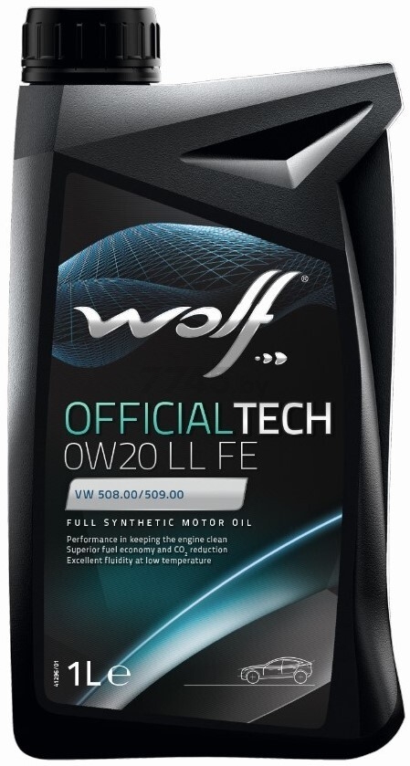 Моторное масло 0W20 синтетическое WOLF OfficialTech LL FE 1 л (65621/1)