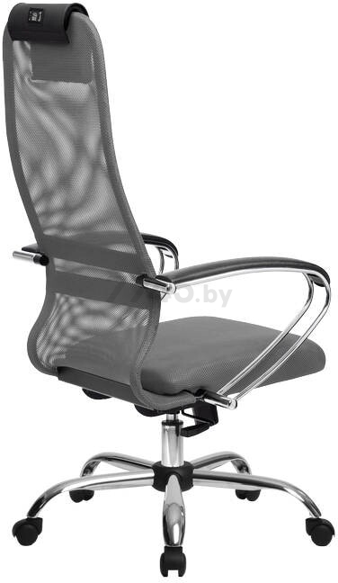 Кресло компьютерное METTA SU-BК-8 CH светло-серый - Фото 2
