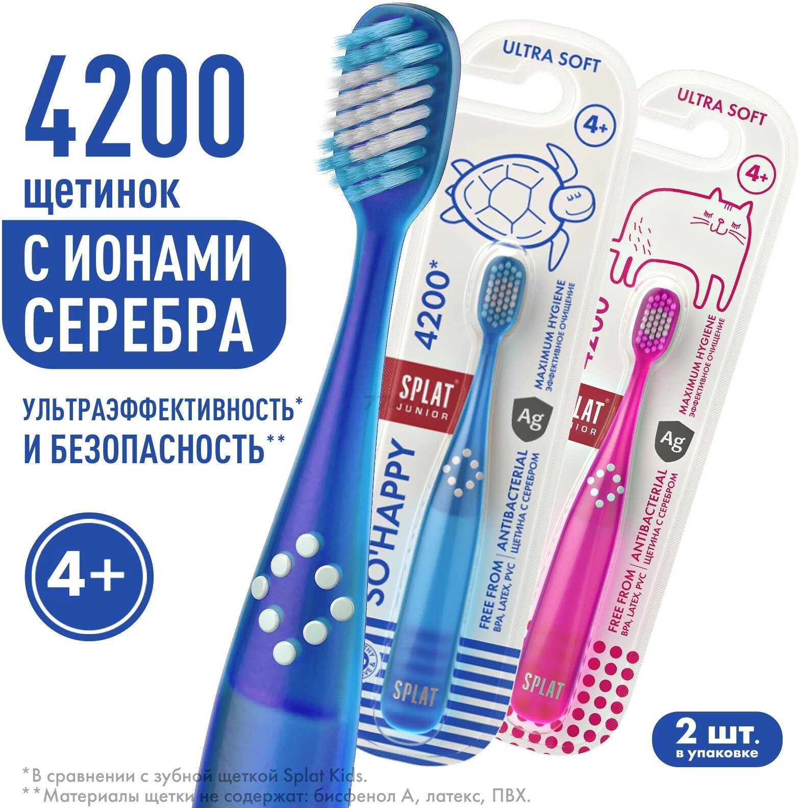 Зубная щетка детская SPLAT Junior Ultra 4200 (7640168932114) - Фото 15