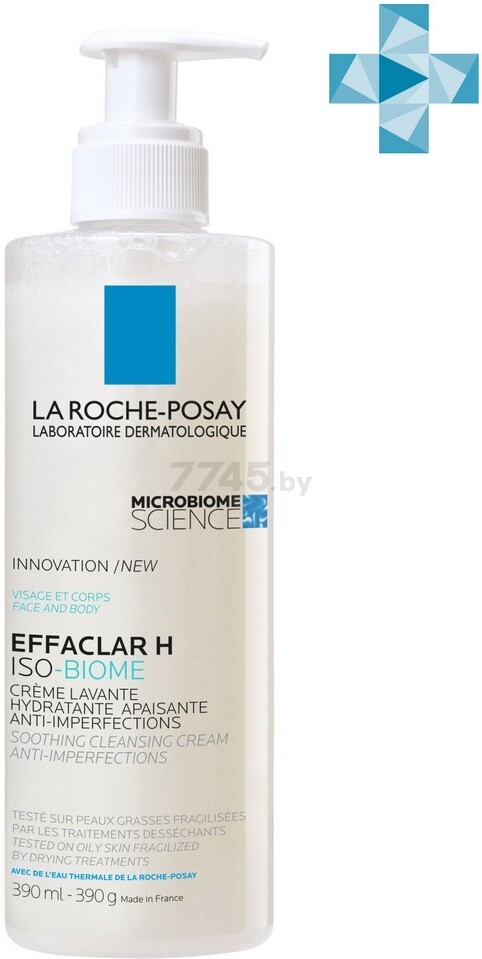 Крем-гель для умывания LA ROCHE-POSAY Effaclar H Iso-Biome 390 мл (0380359604)