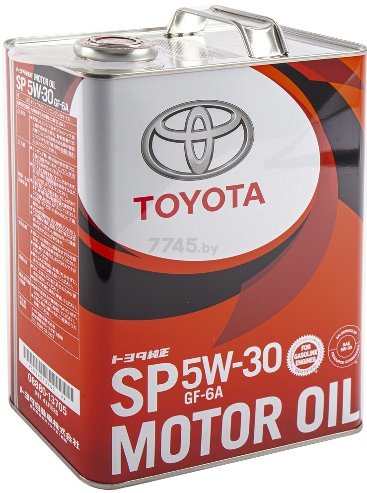 Моторное масло 5W30 синтетическое TOYOTA Motor Oil SP 4 л (08880-13705)