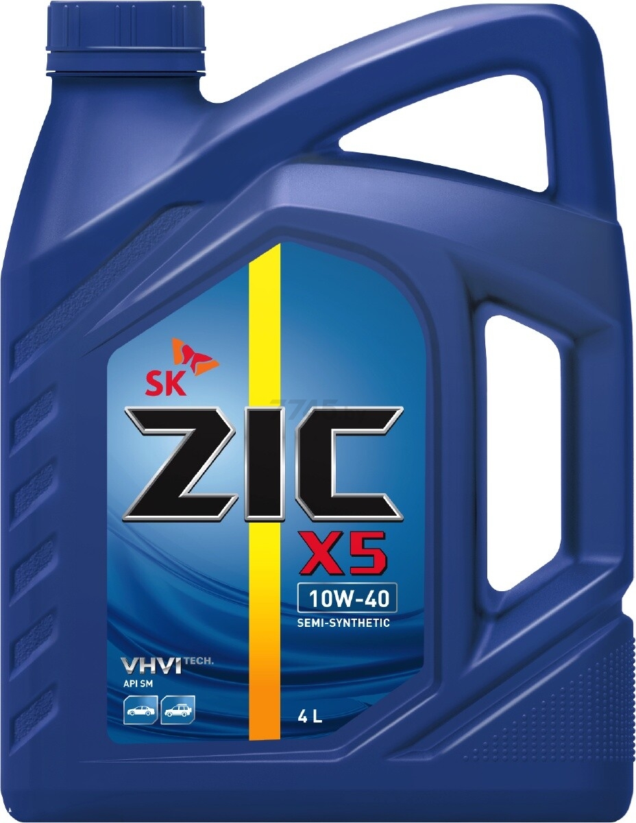 Моторное масло 10W40 полусинтетическое ZIC X5 4 л (162622)