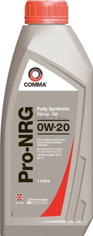 Моторное масло 0W20 синтетическое COMMA PRO-NRG 1 л (NRG1L)