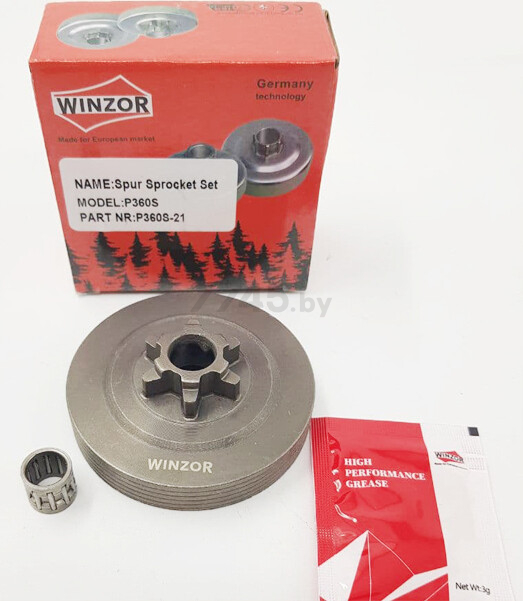 Барабан сцепления литой для бензопилы WINZOR P360S (подшипник) (P360S-21)
