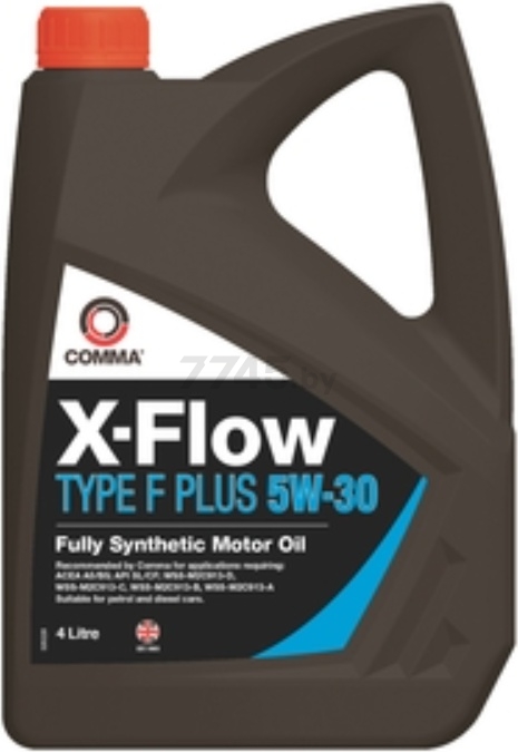 Моторное масло 5W30 синтетическое COMMA X-Flow Type F Plus 4 л (XFFP4L)
