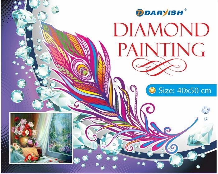 Алмазная вышивка DARVISH Разнообразие цветов 40х50 см (DV-9565-42) - Фото 7