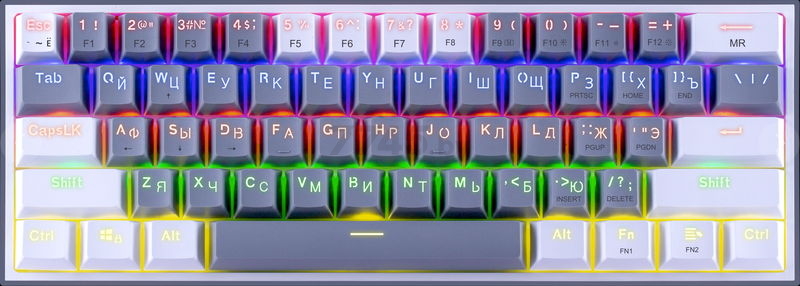 Клавиатура игровая механическая REDRAGON Fizz Grey-white (70675)