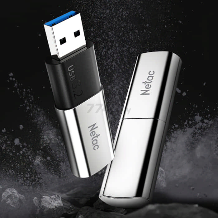 USB-флешка 128 Гб NETAC US2 Solid State USB 3.2 (NT03US2N-128G-32SL) - Фото 8