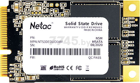 SSD диск Netac N5M mSATA 1TB (NT01N5M-001T-M3X)