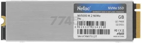 SSD диск NETAC NV5000 1TB PCIe 4 x4 M.2 2280 NVMe 3D NAND (NT01NV5000-1T0-E4X) - Фото 6