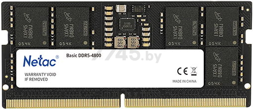 Оперативная память NETAC Basic 8GB DDR5 SODIMM PC5-38400 (NTBSD5N48SP-08)