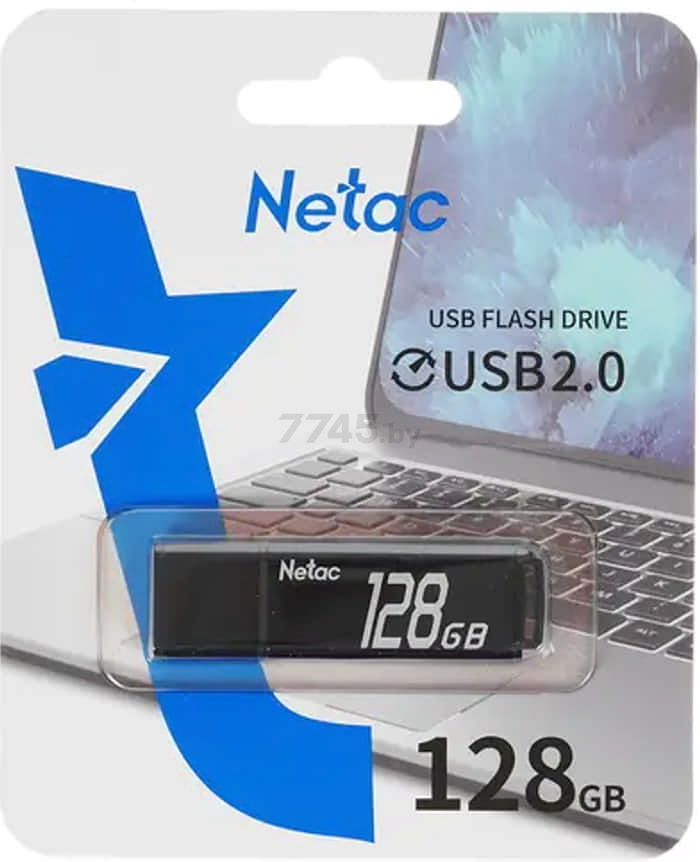 USB-флешка 128 Гб NETAC U351 USB 2.0 (NT03U351N-128G-20BK) - Фото 6