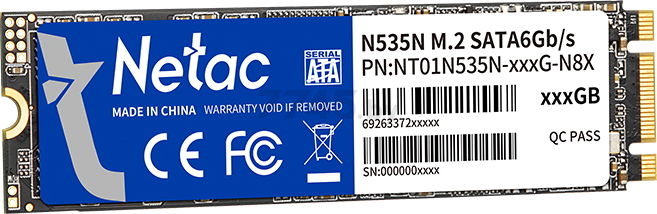 SSD диск Netac N535N M.2 SATA 1TB (NT01N535N-001T-N8X) - Фото 4