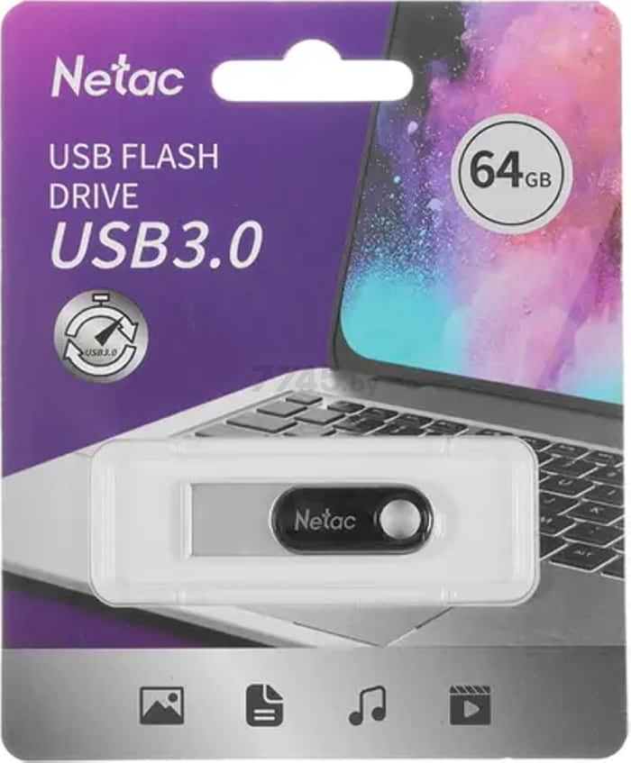 USB-флешка 64 Гб NETAC U278 USB 3.0 (NT03U278N-064G-30PN) - Фото 8