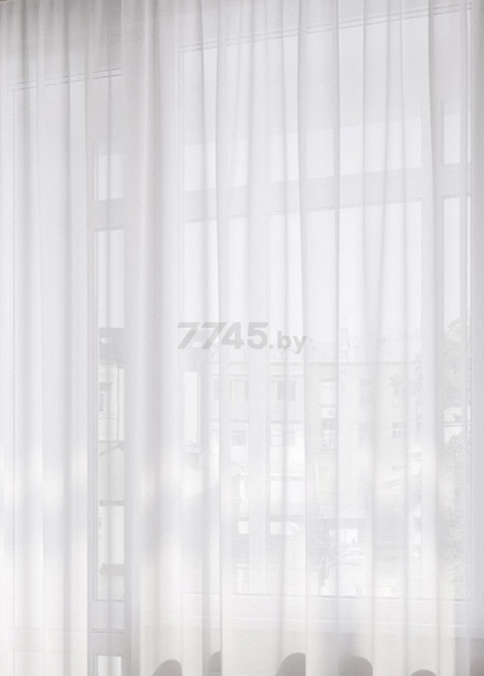 Тюль LEGRAND Вуаль шелк с утяжелителем 200х260 см белый