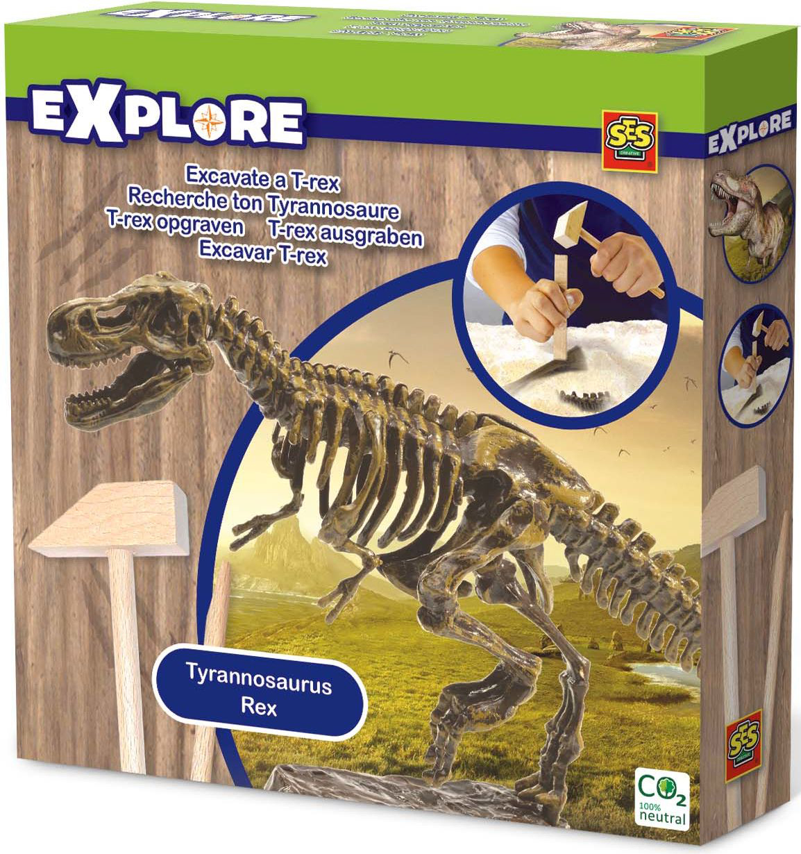 Игровой набор SES CREATIVE Explore Раскопать и собрать тираннозавра (25028)