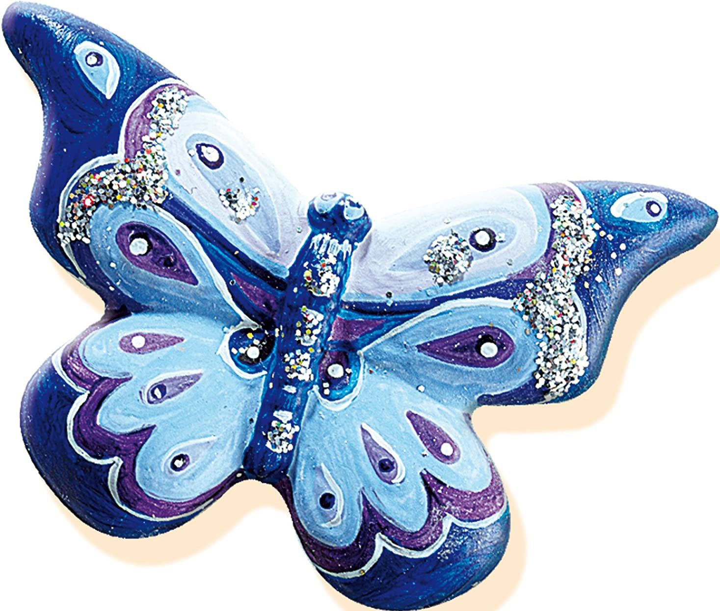 Набор для творчества SES CREATIVE Блестящие бабочки из гипса (01131) - Фото 4
