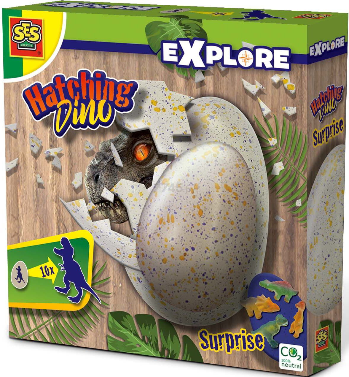 Игровой набор SES CREATIVE Explore яйцо-сюрприз Вырасти своего динозавра (25063)