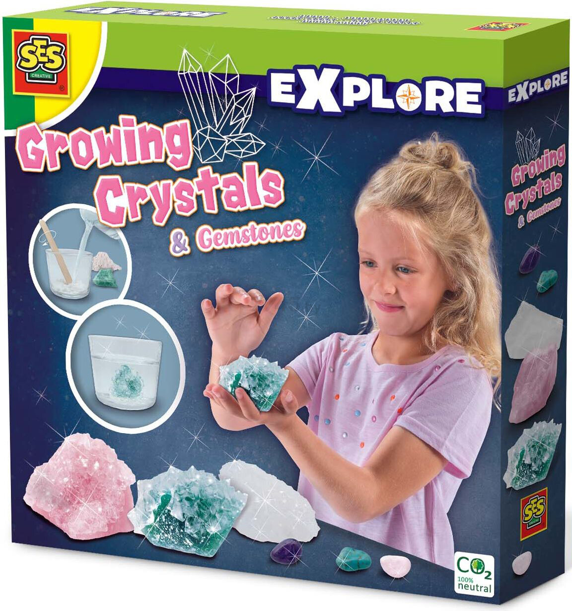 Набор для творчества SES CREATIVE Explore Вырасти кристаллы и минералы (25115)
