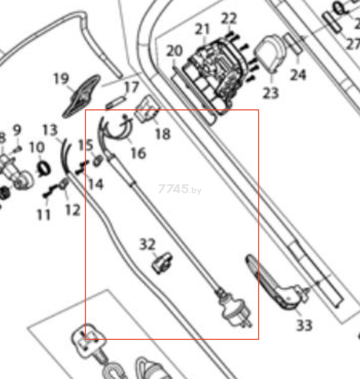 Шнур сетевой для газонокосилки MAKITA ELM3320 (YA00000773)