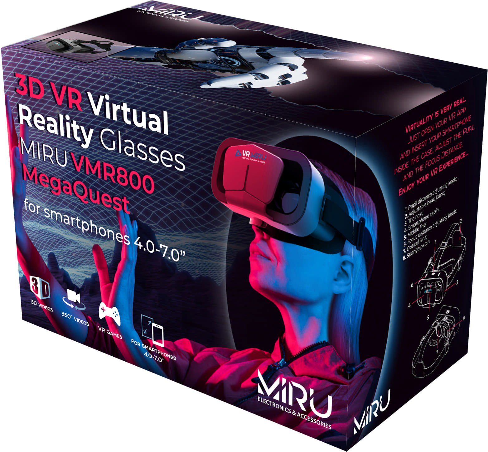 Oчки виртуальной реальности MIRU VMR800 Mega Quest - Фото 12