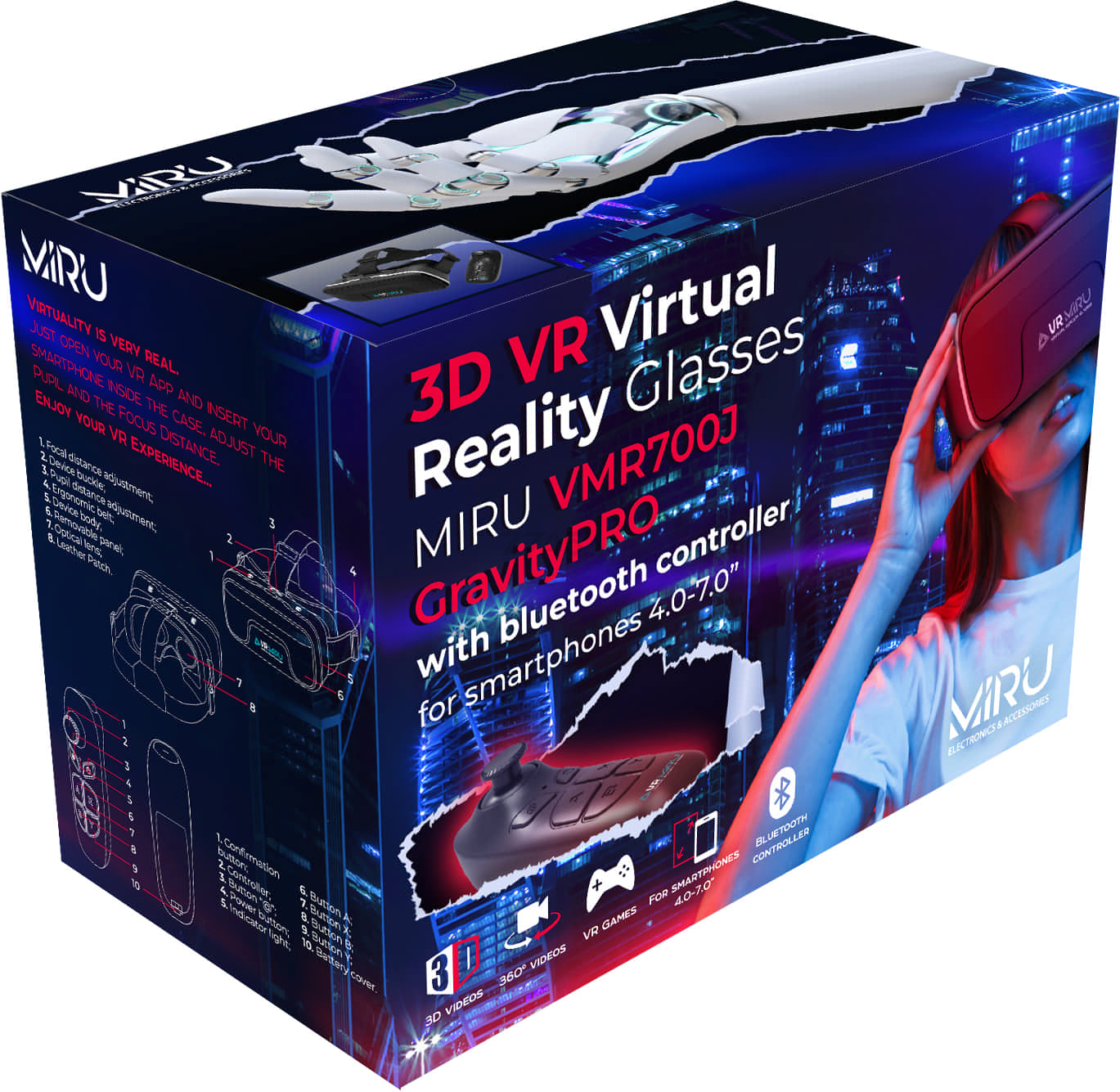Oчки виртуальной реальности MIRU VMR700J Gravity PRO - Фото 24