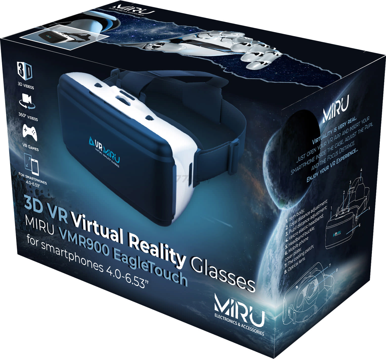 Oчки виртуальной реальности MIRU VMR900 Eagle Touch - Фото 12