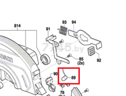 Лазерный указатель для пилы торцовочной BOSCH GCM216 (1619PB6191)