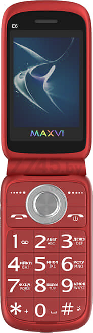 Мобильный телефон MAXVI E6 Red - Фото 2