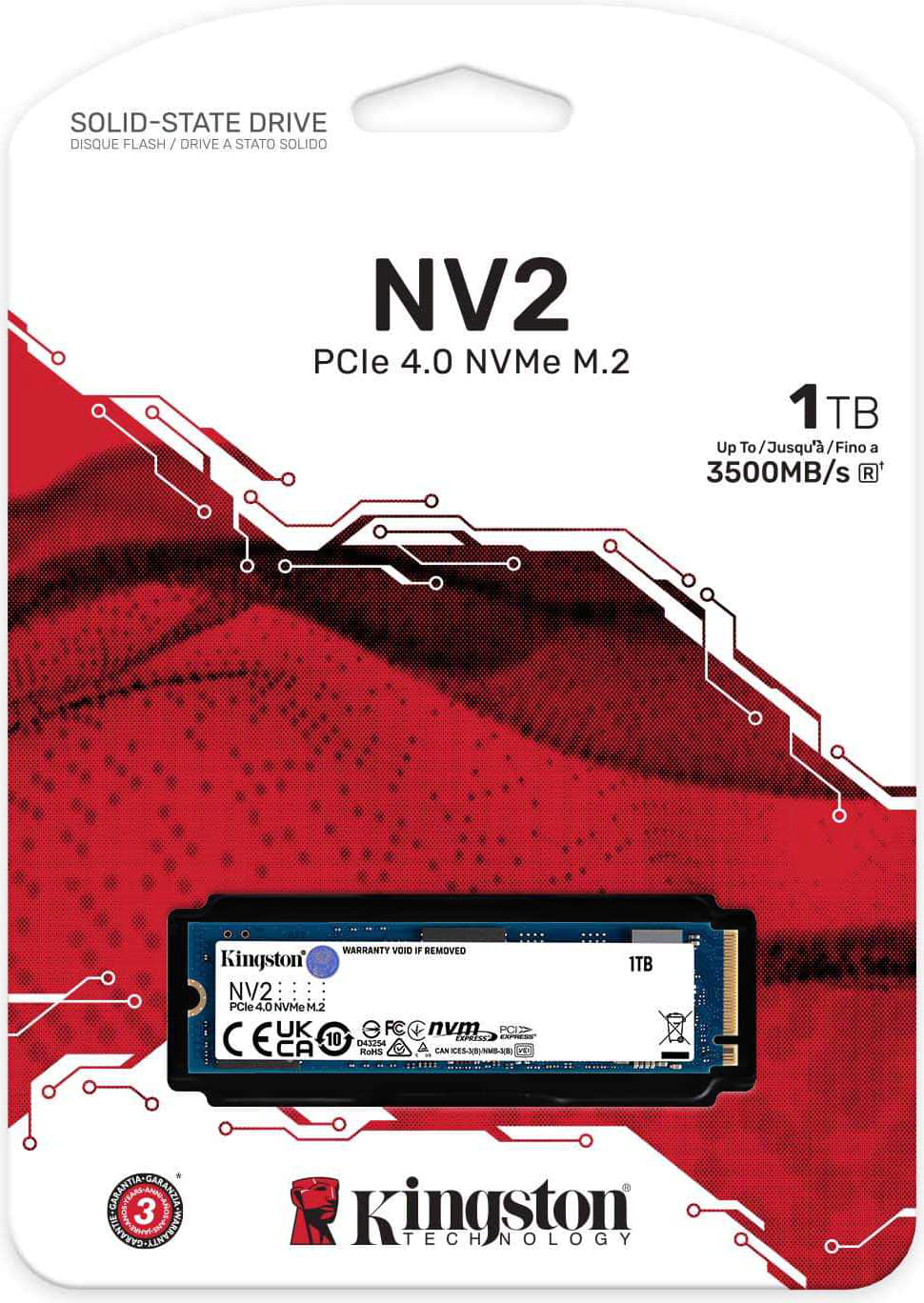 SSD диск Kingston NV2 1TB (SNV2S/1000G) - Фото 4