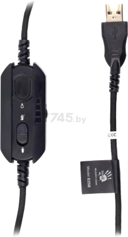 Наушники-гарнитура игровые A4TECH Bloody G350 черный - Фото 8