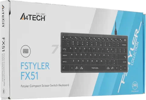 Клавиатура A4TECH Fstyler FX51 Grey - Фото 16