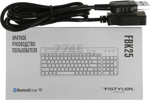 Клавиатура беспроводная A4TECH Fstyler FBK25 Black/Grey - Фото 19