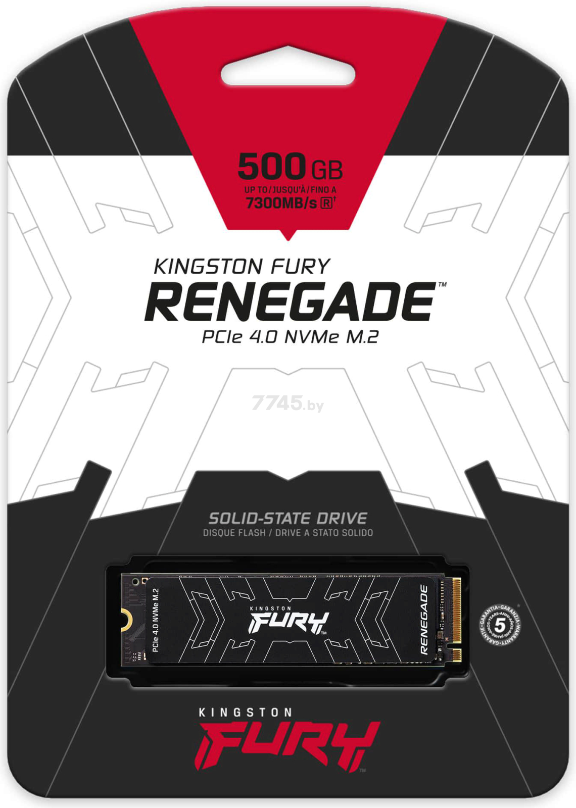 SSD диск Kingston Fury Renegade 500GB (SFYRS/500G) - Фото 5