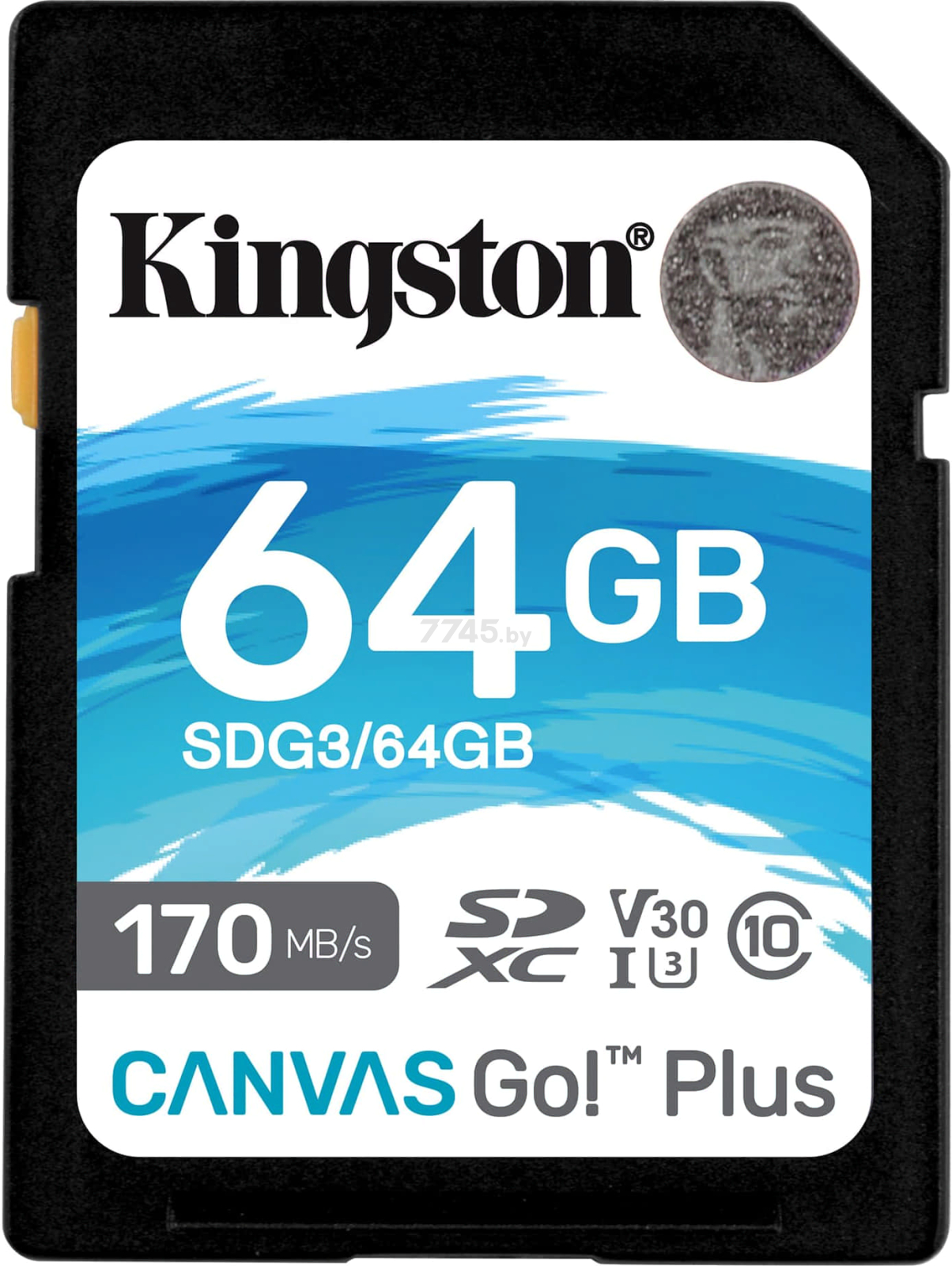 Карта памяти KINGSTON Canvas Go! Plus SDXC 64GB (SDG3/64GB)