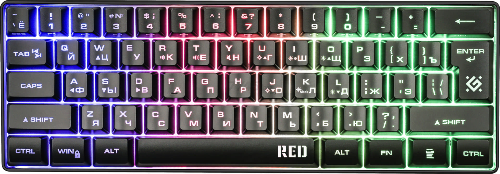 Клавиатура игровая DEFENDER Red GK-116 (45117) - Фото 2