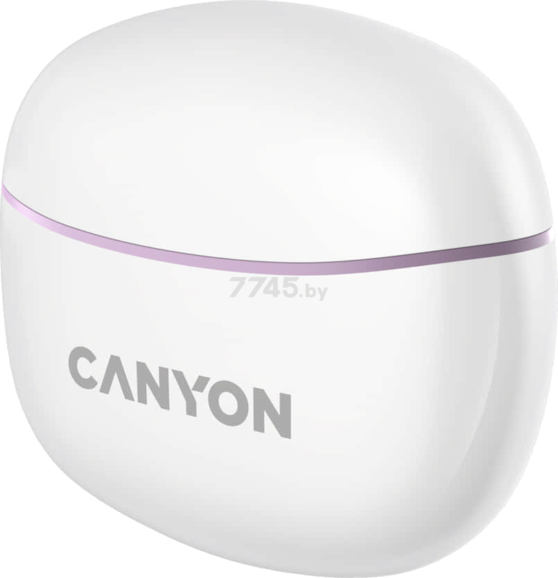 Наушники-гарнитура беспроводные TWS Canyon CNS-TWS5PU Purple - Фото 4