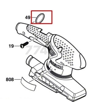 Кольцо для виброшлифмашины BOSCH (2609001762)
