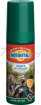 Средство репеллентное от насекомых MOSQUITALL Защита от клещей 100 мл (9161136329)