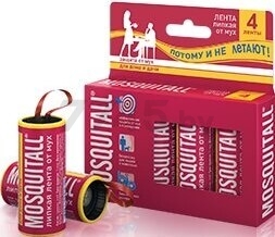 Липкая лента от мух MOSQUITALL 4 штуки (9161136148)