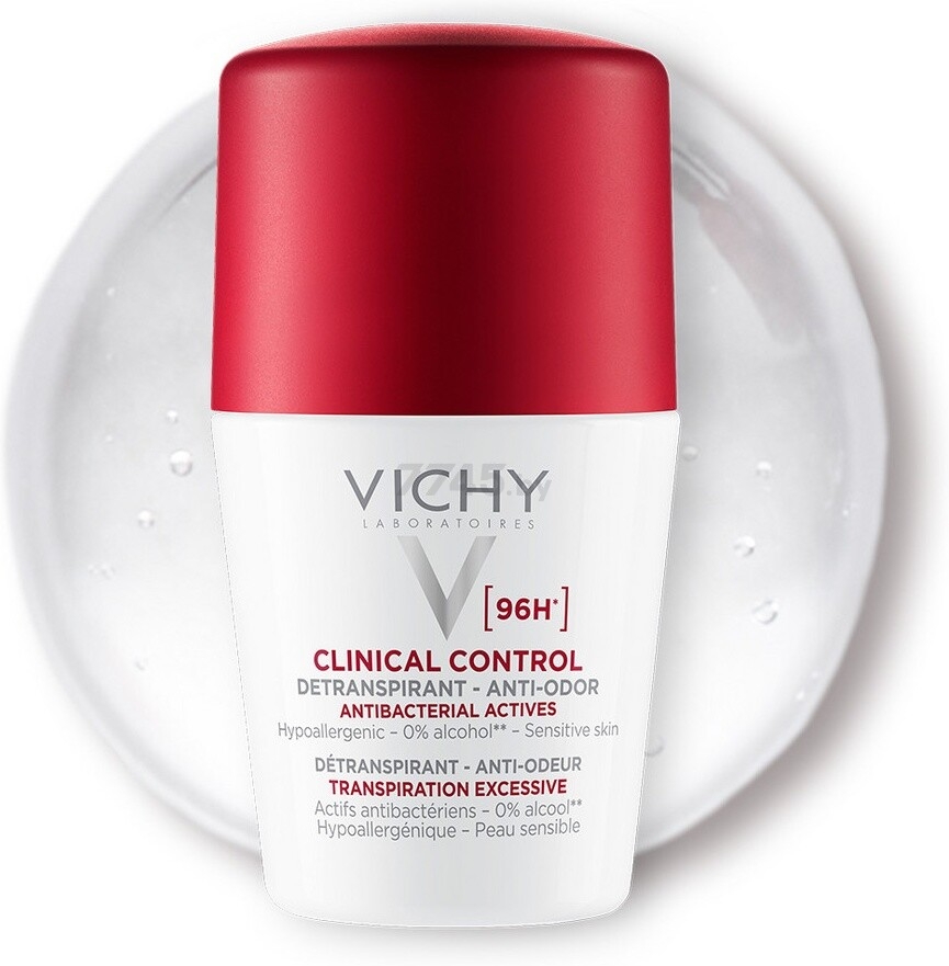 Дезодорант-антиперспирант шариковый VICHY Deodorants Clinical Control 50 мл (3337875804431) - Фото 2