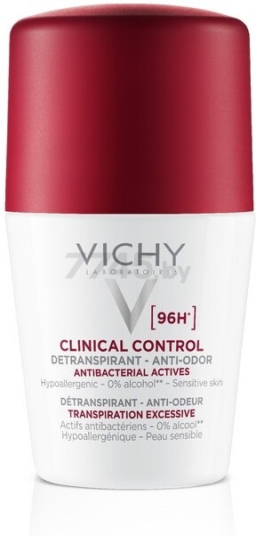 Дезодорант-антиперспирант шариковый VICHY Deodorants Clinical Control 50 мл (3337875804431) - Фото 9