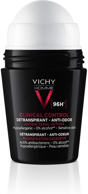 Дезодорант-антиперспирант шариковый VICHY Homme Clinical Control 50 мл (3337875805025) - Фото 3