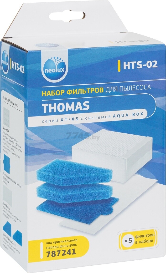 Набор фильтров для пылесоса NEOLUX к Thomas XT XS (HTS-02)
